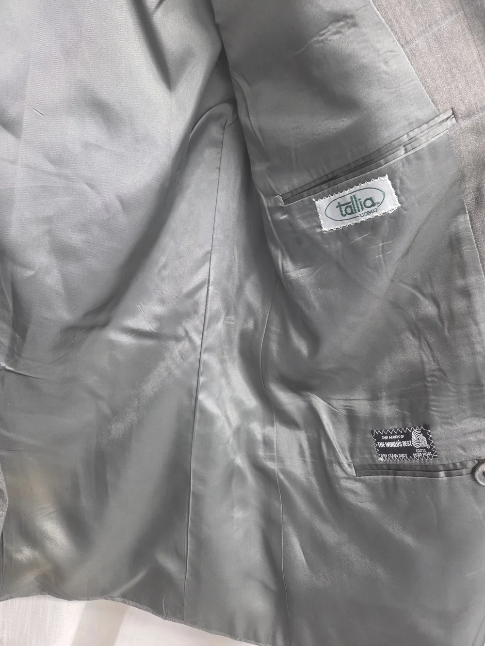 TALLIA Double-Breasted Windowpane Vintage Corporate Old-Hollywood Polish